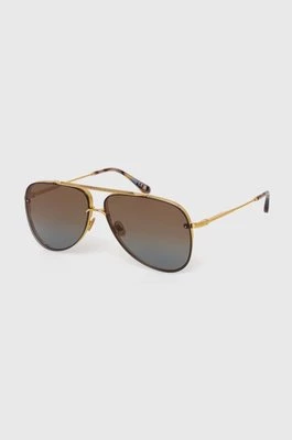 Tom Ford okulary przeciwsłoneczne męskie kolor złoty FT1071_6230F