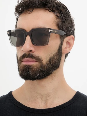 Tom Ford okulary przeciwsłoneczne męskie szary