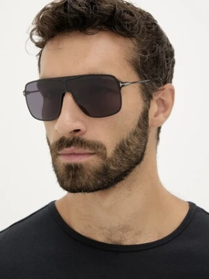 Tom Ford okulary przeciwsłoneczne Zappa męskie kolor czarny FT1173_6901A