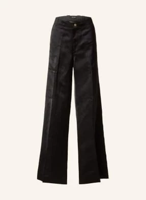 Tom Ford Spodnie Z Lnem schwarz