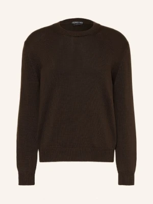 Tom Ford Sweter Z Jedwabiem braun