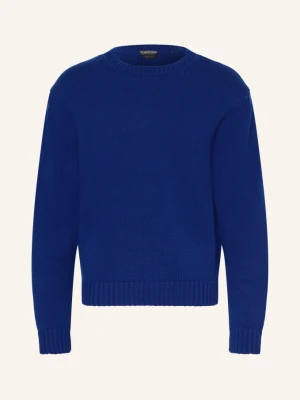 Tom Ford Sweter Z Kaszmiru blau NIEBIESKI