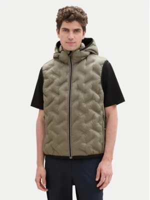 Tom Tailor Bezrękawnik 1041313 Zielony Regular Fit