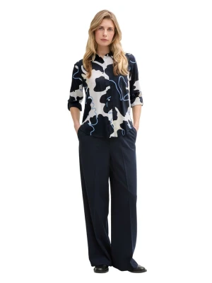 Tom Tailor Bluzka w kolorze biało-granatowym rozmiar: 46