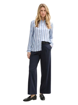 Tom Tailor Bluzka w kolorze błękitno-biało-szarym rozmiar: 42