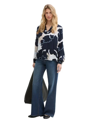 Tom Tailor Bluzka w kolorze granatowo-białym rozmiar: 38