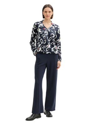 Tom Tailor Bluzka w kolorze granatowo-białym rozmiar: XS