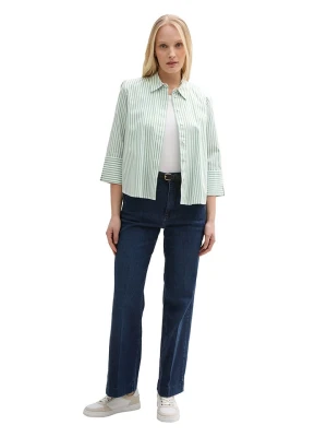 Tom Tailor Bluzka w kolorze zielono-białym rozmiar: 44