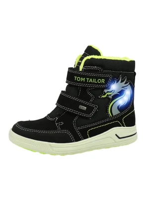 Tom Tailor Botki w kolorze czarno-zielonym rozmiar: 35