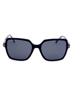 Tom Tailor Damskie okulary przeciwsłoneczne w kolorze czarno-granatowym rozmiar: 54