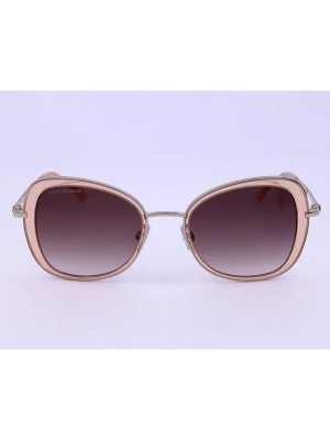 Tom Tailor Damskie okulary przeciwsłoneczne w kolorze złoto-brązowym rozmiar: 51