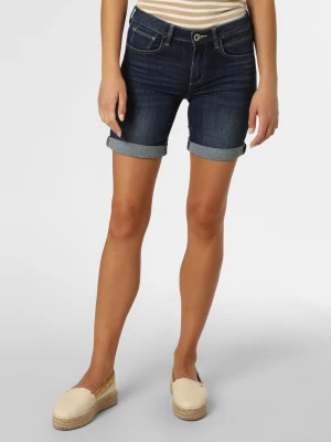 Tom Tailor Damskie spodenki jeansowe Kobiety Jeansy niebieski jednolity,