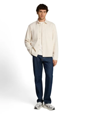 Tom Tailor Denim koszula typu overshirt Mężczyźni Regular Fit Bawełna (100%) biały