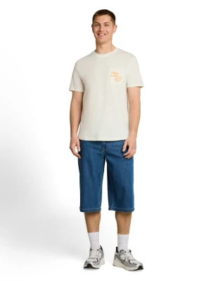 Tom Tailor Denim Koszulka męska Mężczyźni Bawełna (100%) biały,