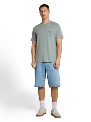 Tom Tailor Denim Koszulka Mężczyźni Bawełna (100%) zielony,