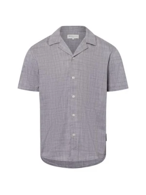 Tom Tailor Denim Męska koszula casual Mężczyźni Comfort Fit Bawełna szary marmurkowy,