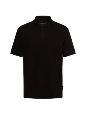 Tom Tailor Denim Męska koszulka polo Mężczyźni Bawełna czarny,