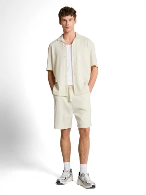 Tom Tailor Denim Męska koszulka z krótkim rękawem Mężczyźni Comfort Fit Bawełna biały,