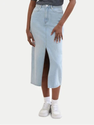 Tom Tailor Denim Spódnica jeansowa 1040888 Niebieski Regular Fit