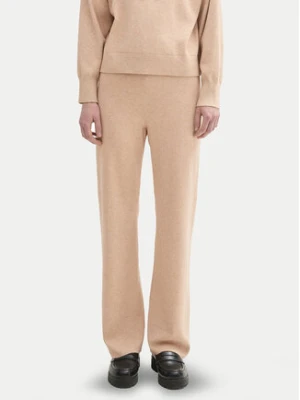 Tom Tailor Denim Spodnie dzianinowe 1043355 Beżowy Straight Fit