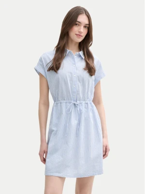 Tom Tailor Denim Sukienka koszulowa 1045766 Niebieski Regular Fit