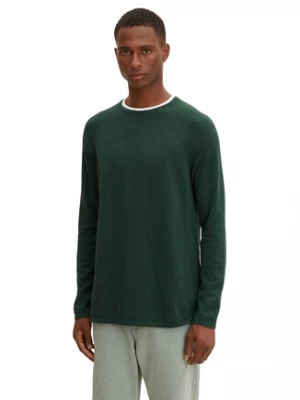 Tom Tailor Denim Sweter 1033335 Zielony Regular Fit