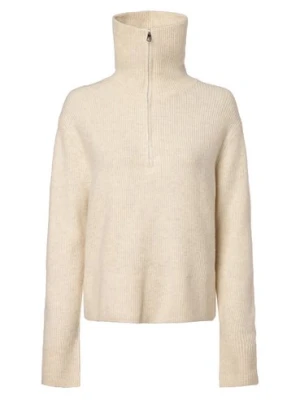 Tom Tailor Denim Sweter damski Kobiety Sztuczne włókno beżowy jednolity,