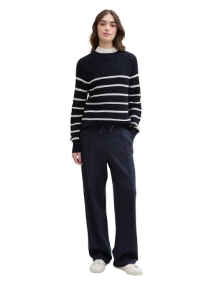TOM TAILOR Denim Sweter w kolorze granatowo-białym rozmiar: L