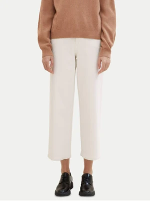 Tom Tailor Jeansy 1040811 Écru Relaxed Fit