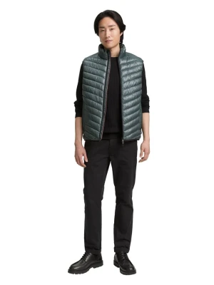 Tom Tailor Kamizelka pikowana w kolorze zielonym rozmiar: XL