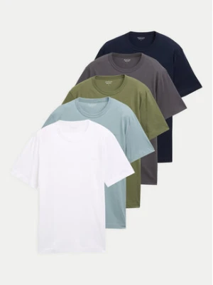 Tom Tailor Komplet 5 t-shirtów 1047052 Kolorowy Regular Fit