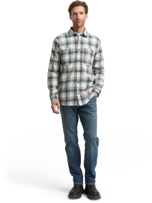Tom Tailor Koszula flanelowa - Comfort fit - w kolorze zielono-kremowym rozmiar: S