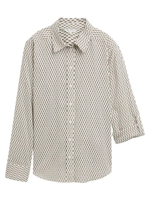 Tom Tailor Koszula w kolorze beżowo-antracytowo-białym rozmiar: 38