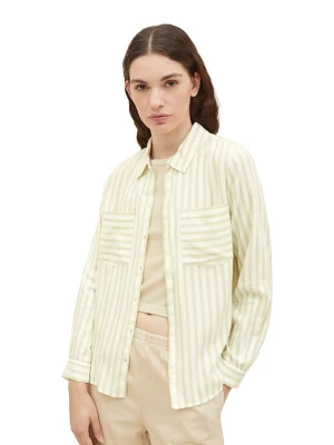 Tom Tailor Koszula w kolorze jasnozielono-białym rozmiar: XL