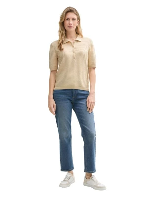 Tom Tailor Koszulka polo w kolorze beżowym rozmiar: M