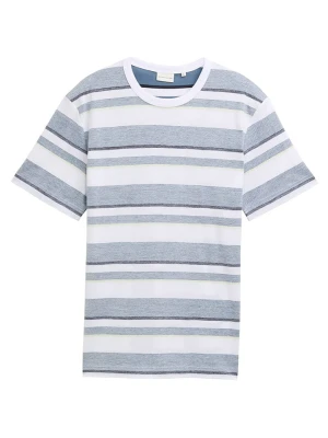 Tom Tailor Koszulka w kolorze niebiesko-białym rozmiar: M