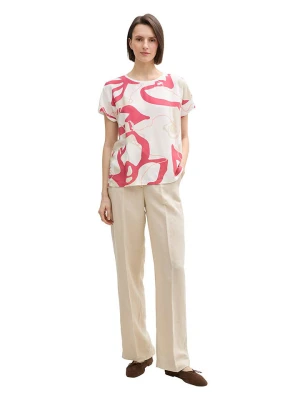 Tom Tailor Koszulka w kolorze różowo-białym rozmiar: XXL