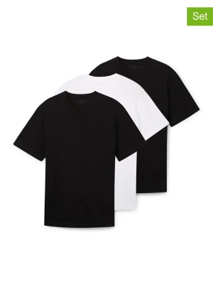 Tom Tailor Koszulki (3 szt.) w kolorze czarnym i białym rozmiar: L