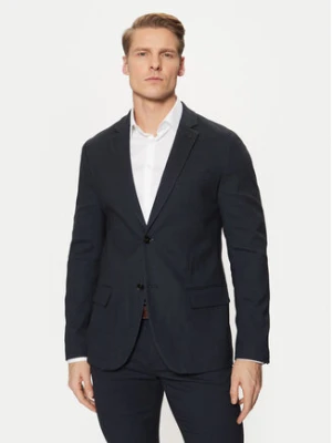 Tom Tailor Marynarka 1044113 Granatowy Slim Fit