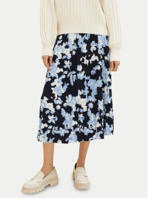 Tom Tailor Spódnica plisowana 1040340 Niebieski Regular Fit