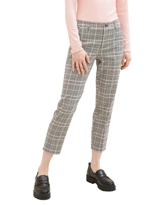 Tom Tailor Spodnie w kolorze beżowo-szarym rozmiar: L