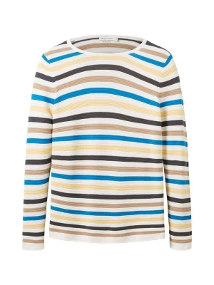Tom Tailor Sweter w kolorze białym ze wzorem rozmiar: 3XL