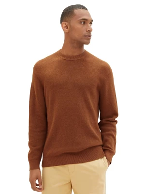 Tom Tailor Sweter w kolorze kamelowym rozmiar: L