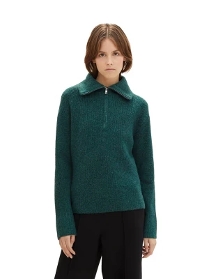 Tom Tailor Sweter w kolorze zielonym rozmiar: XS
