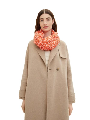 Tom Tailor Szal-koło w kolorze biało-czerwonym rozmiar: onesize