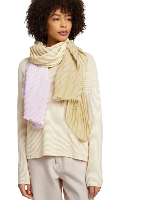 Tom Tailor Szal w kolorze jasnoróżowo-beżowym rozmiar: onesize