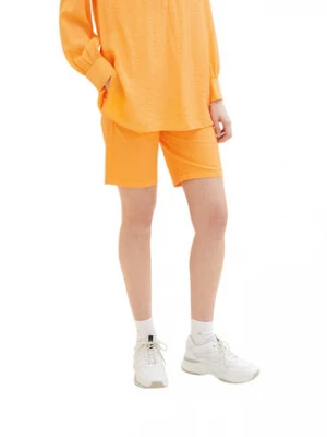 Tom Tailor Szorty materiałowe 1035499 Pomarańczowy Regular Fit