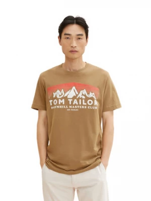 Tom Tailor T-Shirt 1034357 Brązowy Regular Fit