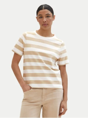 Tom Tailor T-Shirt 1040584 Beżowy Regular Fit