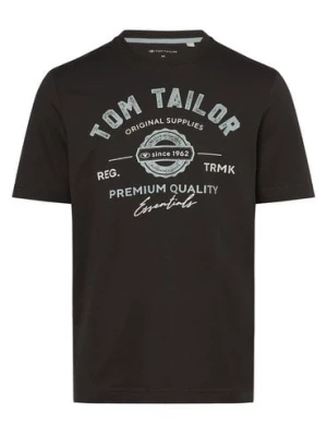Tom Tailor T-shirt męski Mężczyźni Bawełna szary nadruk,